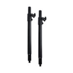 GloboStar® FDB K803-FLPL 98026 Speaker Base Flexible Adjustable Pole - Βάση Ηχείου Ρυθμιζόμενος Σωλήνας για Τοποθέτηση Συστήματος Κολωνάτων Ηχείων K803 με K112BAS - IP20 - Μαύρο - min Φ3.5 x Υ62cm - max Φ3.5 x Υ97cm - Ζεύγος - Image 2