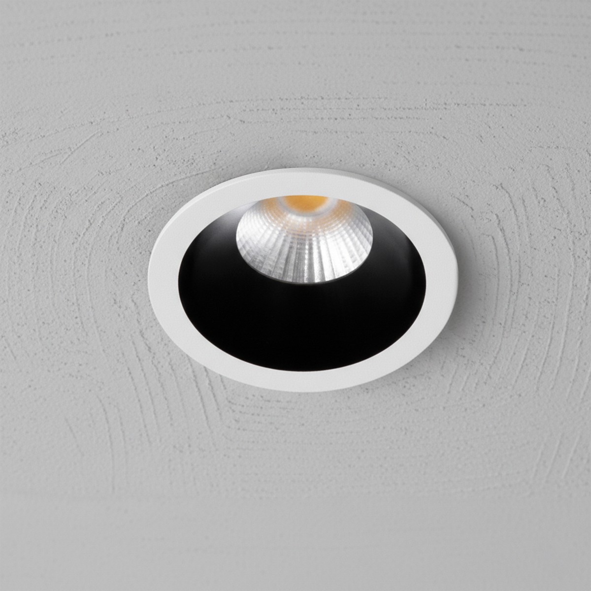 4c9d83_klv_101_0303_0 kelvo® DOT KLV-101-0303 Χωνευτό Φωτιστικό Downlight Σποτ LED 5W 650lm 38° AC 220-240V IP20 Φυσικό Λευκό 4500K - Bridgelux COB Chip & TÜV SÜD Driver - Λευκό & Μαύρο Ματ - Μ4 x Π4 x Υ5.9cm / Q3.5cm - 5 Χρόνια Εγγύηση - Image 1