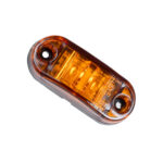 GloboStar® 79908 Πλευρικά Φώτα Όγκου Φορτηγών LED 2xSMD2835 DC 10-30V 2W 134lm IP66 Πορτοκαλί - Μ6.5 x W3 x H1.8cm - Image 2