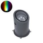 GloboStar® FLOOD-MILO 90736 Κινούμενος Προβολέας - Σποτ Φωτισμού Wall Washer για Φωτισμό Κτιρίων LED 12W 1020lm 10° DC 24V Αδιάβροχο IP67 Φ17 x Υ26cm RGBW DMX512 - Γκρι Ανθρακί - 3 Χρόνια Εγγύηση - Image 2