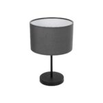 GLOBOSTAR® LARA 204-0076 Μοντέρνο Επιτραπέζιο Φωτιστικό Πορτατίφ με Ντουί 1 x E27 AC 220-240V IP20 - Μαύρο - Μ24 x Π24 x Υ36cm - Image 2