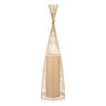 GLOBOSTAR® AZORES 01755 Boho Επιδαπέδιο Φωτιστικό με Ντουί 1 x E27 AC 220-240V IP20 - Μπεζ - Μ40 x Π40 x Υ150cm - Image 2