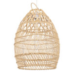 GLOBOSTAR® TAHITI 00710 Boho Κρεμαστό Φωτιστικό Οροφής με Ντουί 1 x E27 AC 220-240V IP20 - Μπεζ - Μ38 x Π38 x Υ50cm - Image 2