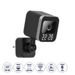 GloboStar® 86082 Επιτοίχια Κάμερα Πρίζας WiFi HD 1080P 350° Διπλή Κατέυθυνση Ομιλίας & Ανιχνευτή Κίνησης - Απομακρυσμένος Έλεγχος IP20 - Μαύρο - Μ6 x Π5.5 x Υ16cm - 2 Χρόνια Εγγύηση - Image 2