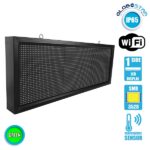 GLOBOSTAR® DISPLAY 90272 Κυλιόμενη Ψηφιακή Επιγραφή P10 Μονής Όψης LED AC 220-240V Αδιάβροχο IP54 Πράσινο - WiFi Control μέσω FK APP - Αισθητήρας Θερμοκρασίας & Υγρασίας - Μ104 x Π9 x Υ40cm - 2 Χρόνια Εγγύηση - Image 3