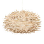 GLOBOSTAR® MINORCA 01731 Boho Κρεμαστό Φωτιστικό Οροφής με Ντουί 1 x E27 AC 220-240V IP20 - Μπεζ - Μ60 x Π60 x Y35cm - Image 2