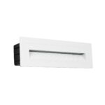 kelvo® STEPART KLV-101-0088 Χωνευτό Φωτιστικό Σκαλοπατιού / Διαδρόμου LED 4W 500lm 45° AC 220-240V Αδιάβροχο IP65 Θερμό Λευκό 2700K - Lumileds SMD Chip & TÜV SÜD Driver - Λευκό Ματ - Μ21 x Π5.5 x Υ6.5cm / Q20.3 x 5.6cm - 5 Χρόνια Εγγύηση - Image 3