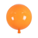 GLOBOSTAR® BALLOON 00650 Παιδικό Φωτιστικό Οροφής με Ντουί 1 x E27 AC 220-240V IP20 - Πορτοκαλί - Μ30 x Π30 x Υ33cm - Image 2