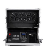 GloboStar® 51170 MERMAID Επαγγελματική Επιδαπέδια Μηχανή Double Haze Machine - Διπλού Εφέ Ομίχλης-Νέφωσης 600W AC 220V-240V DMX512 Display on Body & Ασύρματο Χειριστήριο σε Flight Case - Μαύρο - L49.5 x W38 x H45cm - Image 5