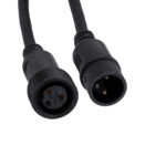 GloboStar® 51171 Καλώδιο 3PIN DMX512 1 Μέτρο από Female XLR σε Male XLR Τερματισμένο Αδιάβροχο IP65 Μ100cm - Μαύρο - Image 4