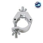 GloboStar® CLAMPS 51187 Επαγγελματικός Γάντζος Hook Αλουμινίου Ύψηλης Αντοχής για Κρέμαση, Στήριξη & Τοποθέτηση Προϊόντων Stage σε Τράσες - Μ8 x Π5.5 x Υ3cm - Χρώμιο