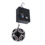 GloboStar® 51197 LIFT BALL Επαγγελματικό Φωτιστικό Ειδικών Εφέ Φ25cm KINETIC BALL MATRIX PIXEL Super BEAM Light CREE LED 4in1 300W - 10 x 20W LED COB Chips RGBW & 10 x 20W LED COB Chips Ultra Gold Warm White 2200K - Μέγιστο Μήκος Ανύψωσης 6 Μέτρα - AC 220V-240V DMX512 Display on Body - Μαύρο - Μ26 x Π6.5 x Υ32cm - 2 Χρόνια Εγγύση - Image 3