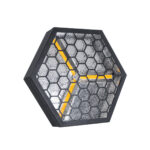 GloboStar® 51201 HALO HEXA Επαγγελματικό Φωτιστικό Ειδικών Εφέ DIGITAL MATRIX PIXEL & Blinder - 3 x 80W LED COB Chips Ultra Gold Warm White 2200K & 30 x 0.5W LED SMD5050 Chips RGB - AC 220V-240V DMX512 Display on Body - Μαύρο - Μ38 x Π38 x Υ22cm - 2 Χρόνια Εγγύση - Image 2