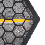 GloboStar® 51201 HALO HEXA Επαγγελματικό Φωτιστικό Ειδικών Εφέ DIGITAL MATRIX PIXEL & Blinder - 3 x 80W LED COB Chips Ultra Gold Warm White 2200K & 30 x 0.5W LED SMD5050 Chips RGB - AC 220V-240V DMX512 Display on Body - Μαύρο - Μ38 x Π38 x Υ22cm - 2 Χρόνια Εγγύση - Image 6