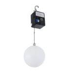 GloboStar® 51202 LIFT BALL Επαγγελματικό Φωτιστικό Ειδικών Εφέ Φ30cm KINETIC BALL Light CREE LED 4in1 15W - 15 x 1W LED SMD Chips RGBW - Μέγιστο Μήκος Ανύψωσης 3.5 Μέτρα - AC 220V-240V DMX512 Display on Body - Μαύρο - Μ17 x Π13 x Υ26cm - 2 Χρόνια Εγγύση - Image 3