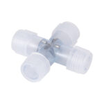 GLOBOSTAR® LIGHTUBE-AB 70663 + Σύνδεσμος για Φωτοσωλήνα LED Αδιάβροχο IP65 - Διάφανο - Μ6.5 x Π6.5 x Υ2cm - Image 2