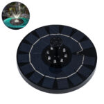 GLOBOSTAR® FOUNTAIN 71532 Διακοσμητικό Συντριβάνι LED 3W 150lm 120° DC 5V με Φωτοβολταϊκό Panel 5V 0.2W & Επαναφορτιζόμενη Μπαταρία Li-ion 3.2V 1500mAh Αδιάβροχο IP68 Ψυχρό Λευκό 6000K - Sanan Diode Chip - Μαύρο - 4 Μπέκ Ψεκασμού - Μ18 x Π18 x Υ8cm - 1 Χρόνο Εγγύηση - Image 2