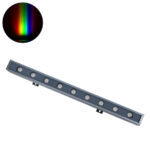 GLOBOSTAR® WASHERMARGO 90177 Μπάρα Φωτισμού Wall Washer LED 18W 1530lm 30° DC 24V Αδιάβροχο IP65 Πολύχρωμο RGBW Dimmable DMX512 - Bridgelux SMD Chip - Γκρι Ανθρακί - Μ50 x Π4 x Υ5cm - 3 Χρόνια Εγγύηση - Image 2