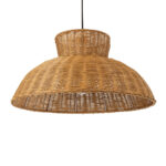 GLOBOSTAR® MALABO 02328 Boho Κρεμαστό Φωτιστικό Οροφής με Ντουί 1 x E27 AC 220-240V IP20 - Καφέ - Μ60 x Π60 x Υ31cm - Image 2