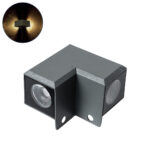 GLOBOSTAR® WALLDONA 90732 Γωνιακό Φωτιστικό LED 10W 1150lm 10° DC 24V Αδιάβροχο IP66 Φυσικό Λευκό 4500K Dimmable - CREE XPE Chip - Γκρι Ανθρακί - Μ8 x Π8 x Υ6cm - 3 Χρόνια Εγγύηση - Image 2