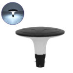GLOBOSTAR® SQUARE 90511 Φωτιστικό Στύλου/Κολώνας Πλατείας/Πάρκου/Κήπου LED 100W 12000lm 120° AC 220-240V Αδιάβροχο IP65 Ψυχρό Λευκό 6000K - Γκρι Ανθρακί - Φ54 x Υ45cm - 2 Χρόνια Εγγύηση - Image 2