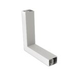 GLOBOSTAR® ALP-CORNER-SIDE90 BRIGHTRAIL 61779 Επιφανειακό / Κρεμαστό Προφίλ Αλουμινίου Γωνία με Λευκό Γαλακτερό Πατητό Κάλυμμα για Ταινίες LED IP20 - Γκρι Ανθρακί Ματ - Μ30 x Π5 x Υ7.5cm - Image 2