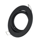 GLOBOSTAR® ORO 77815 Χωνευτή Κινούμενη Βάση για Σποτ MR16 με Ντουί GU10/GU5.3 IP20 - Μαύρο Ματ - Μ9.2 x Π9.2 x Υ2.8cm / Q7.6cm - Image 2