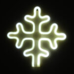 GloboStar® 78581 Φωτιστικό Ταμπέλα Φωτεινή Επιγραφή NEON LED Σήμανσης SNOWFLAKE 5W με Καλώδιο Τροφοδοσίας USB - Μπαταρίας 3xAAA (Δεν Περιλαμβάνονται) - Ψυχρό Λευκό 6000K - Image 5