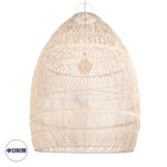 GLOBOSTAR® MALIBU 01813 Boho Κρεμαστό Φωτιστικό Οροφής με Ντουί 1 x E27 AC 220-240V IP20 - Μπεζ - Μ120 x Π120 x Υ156cm - Image 2