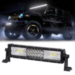GloboStar® 85481 PRO Series Μπάρα Ίσια - Straight TRI-ROW 7D για Αυτοκίνητα & Φορτηγά LED CREE XBD 162W 16200lm 15° & 60° DC 10-30V Αδιάβροχη IP65 Ψυχρό Λευκό 6000K - Image 2