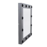 GloboStar® MAKEUP MIRROR-80x80-6 Μοντέρνος Καθρέπτης Μακιγιάζ με Πλαίσιο Φυσικού Ξύλου με Διακόπτη On/Off 12 x E27 AC220-240V - Μ80 x Π7 x Υ80cm - Γκρι Ανθρακί - Image 6