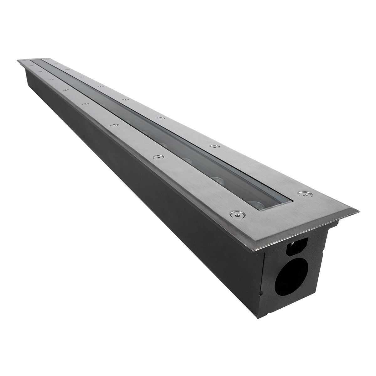 59ec08_999_0275_1 GLOBOSTAR® UNDERGROUND-REMVI 90194-Y Χωνευτή Μπάρα Φωτισμού Wall Washer LED 18W 1890lm 10° DC 24V Αδιάβροχο IP68 Ultra Θερμό Λευκό 2200K Dimmable - Bridgelux SMD Chip - Ανοξείδωτο Ατσάλι SS316 - Μ100 x Π9 x Υ7.2cm / Q98.2 x 7.6cm - 3 Χρόνια Εγγύηση - Image 1
