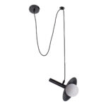 GLOBOSTAR® CELEST 00789 Μοντέρνο Κρεμαστό Φωτιστικό Οροφής με Ντουί 1 x G9 AC 220-240V IP20 - Μαύρο & Λευκό - Μ20 x Π20 x Υ26.5cm - Image 2