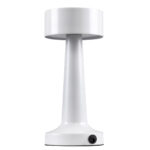 GloboStar® BELLA 76502 Επαναφορτιζόμενο Επιτραπέζιο Φωτιστικό Πορτατίφ LED 1.5W 105lm 120° DC 5V IP44 Θερμό Λευκό 2700K Dimmable Λευκό Αλουμίνιο - Μ9 x Π9 x Υ21cm - 2 Xρόνια Εγγύηση - Image 2