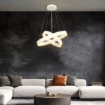 kelvo® VENOM KLV-101-0197-V2 Κρεμαστό Φωτιστικό Οροφής LED 75W 7500lm 120° AC 220-240V IP20 Ρυθμιζόμενο Λευκό CCT με Χειριστήριο από 2700K έως 6000K Dimmable - Lumileds SMD Chip - Λευκό Ματ - Μ60 x Π60 x Υ40cm - 3 Χρόνια Εγγύηση