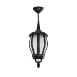 GLOBOSTAR® VERDI 203-0232 Vintage Φωτιστικό Οροφής με Ντουί 1 x E27 AC 220-240V IP44 - Μαύρο - Μ18 x Π18 x Υ33cm - Image 2