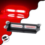 GloboStar® 85112 PRO Series Μπάρα Σήμανσης με Βεντούζες Στήριξης για Παρμπρίζ Οχήματος Πυροσβεστικής για Αυτοκίνητα & Φορτηγά 13 Προγραμμάτων Φωτισμού STROBE LED CREE CXB COB 18W DC 10-30V IP20 Κόκκινο - Image 2