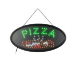 GloboStar® 75685 Φωτιστικό Ταμπέλα LED Οβάλ Σήμανσης PIZZA 3W με Πρίζα AC 230V - Μ48 x Π1.8 x Υ24.5cm - Image 2