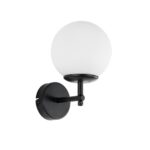 GLOBOSTAR® DALPH 203-0032 Vintage Φωτιστικό Τοίχου - Απλίκα με Ντουί 1 x E27 AC 220-240V IP20 - Μαύρο & Λευκό - M18 x Π15 x Υ23cm - Image 2