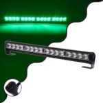 GloboStar® 85273 PRO Series Μπάρα Σήμανσης Οχήματος Security - Ασφαλείας για Αυτοκίνητα & Φορτηγά 16 Προγραμμάτων Φωτισμού STROBE LED SMD 3030 32W DC 10-30V Αδιάβροχη IP66 Πράσινο - Image 2