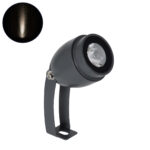GLOBOSTAR® TREEGAL 90462 Φωτιστικό Σποτ για Φυτά - Δέντρα με Βάση Μπετού & Κορμού LED 3W 345lm 15° DC 24V Αδιάβροχο IP67 Φυσικό Λευκό 4500K Dimmable - Bridgelux SMD Chip - Γκρι Ανθρακί - Μ5 x Π5 x Υ14.7cm - 3 Χρόνια Εγγύηση - Image 2