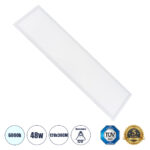 GLOBOSTAR® PANELETI 60212 Χωνευτό Panel Οροφής 120x30 LED 48W 4800lm 120° UGR<19 AC 220-240V IP20 Ψυχρό Λευκό 6000K - Lumileds SMD Chip & TÜV SÜD Driver - Λευκό Γαλακτερό - Μ120 x Π30 x Υ1.5cm / Q116 x 26cm - 5 Χρόνια Εγγύηση - Image 2
