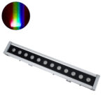 GloboStar® WASHER-DAIA S-90997 Μπάρα Φωτισμού Wall Washer LED 96W 10080lm 30° AC 230V Αδιάβροχο IP65 Μ52 x Π7.5 x Υ7cm Πολύχρωμο 4in1 RGBW DMX512 Display on Body - Ασημί - Image 2