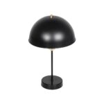 GLOBOSTAR® GAZETA 203-0298 Μοντέρνο Επιτραπέζιο Φωτιστικό Πορτατίφ με Ντουί 1 x E27 AC 220-240V IP20 - Μαύρο & Χρυσό - Μ25 x Π25 x Υ39cm