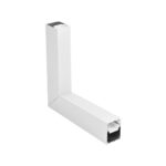 GLOBOSTAR® ALP-CORNER-IN90 BRIGHTRAIL 61780 Επιφανειακό / Κρεμαστό Προφίλ Αλουμινίου Γωνία με Λευκό Γαλακτερό Πατητό Κάλυμμα για Ταινίες LED IP20 - Λευκό Ματ - Μ30 x Π5 x Υ7.5cm - Image 2