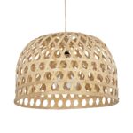 GLOBOSTAR® MANGEA 00716 Boho Κρεμαστό Φωτιστικό Οροφής με Ντουί 1 x E27 AC 220-240V IP20 - Μπεζ - Μ50 x Π50 x Υ35cm