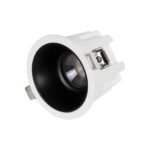 GLOBOSTAR® DUSTY 60340 Χωνευτό Downlight Σποτ LED 12W 1380lm 45° AC 220-240V Αδιάβροχο IP65 Φυσικό Λευκό 4500K - Bridgelux COB Chip & TÜV SÜD Driver - Λευκό & Μαύρο Ματ - Μ8.5 x Π8.5 x Υ7cm / Q7.2cm - 5 Χρόνια Εγγύηση - Image 2