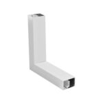 GLOBOSTAR® ALP-CORNER-SIDE90 BRIGHTRAIL 61777 Επιφανειακό / Κρεμαστό Προφίλ Αλουμινίου Γωνία με Λευκό Γαλακτερό Πατητό Κάλυμμα για Ταινίες LED IP20 - Λευκό Ματ - Μ30 x Π5 x Υ7.5cm - Image 2