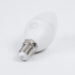 GLOBOSTAR® CANDLE 60001 Λάμπα Κεράκι E14 C37 LED 4W 388lm 260° AC 220-240V IP20 Φυσικό Λευκό 4500K - Lumileds SMD Chip - Λευκό Γαλακτερό - Μ3.7 x Π3.7 x Υ10cm - 3 Χρόνια Εγγύηση - Image 4
