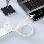 XO NB-Q310 Καλώδιο Φόρτισης & Μεταφοράς Δεδομένων με Πέρλες Type-C σε Type-C (60W) & Lighting (27W) 1m - Image 4